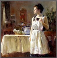 Pino Daeni - Impression oil painting.